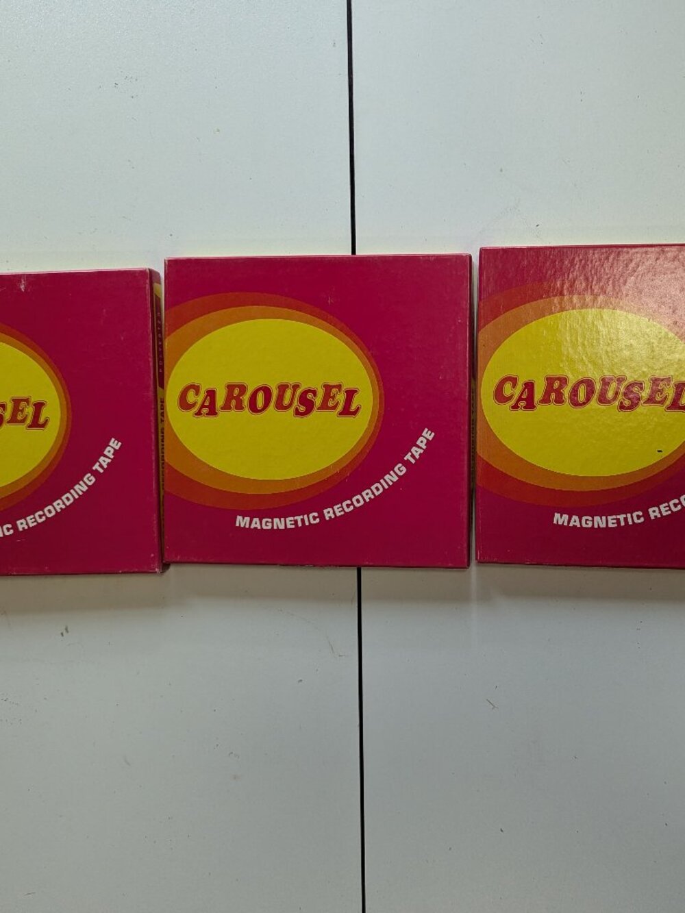 Lot of 3 Carousel Magnetic Recording Tape